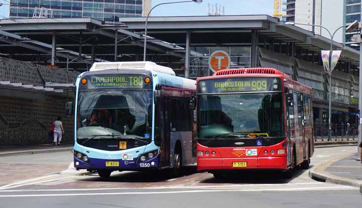 Volvo B7RLE Transit Custom CB80 1350 & Transdev Volgren 5353